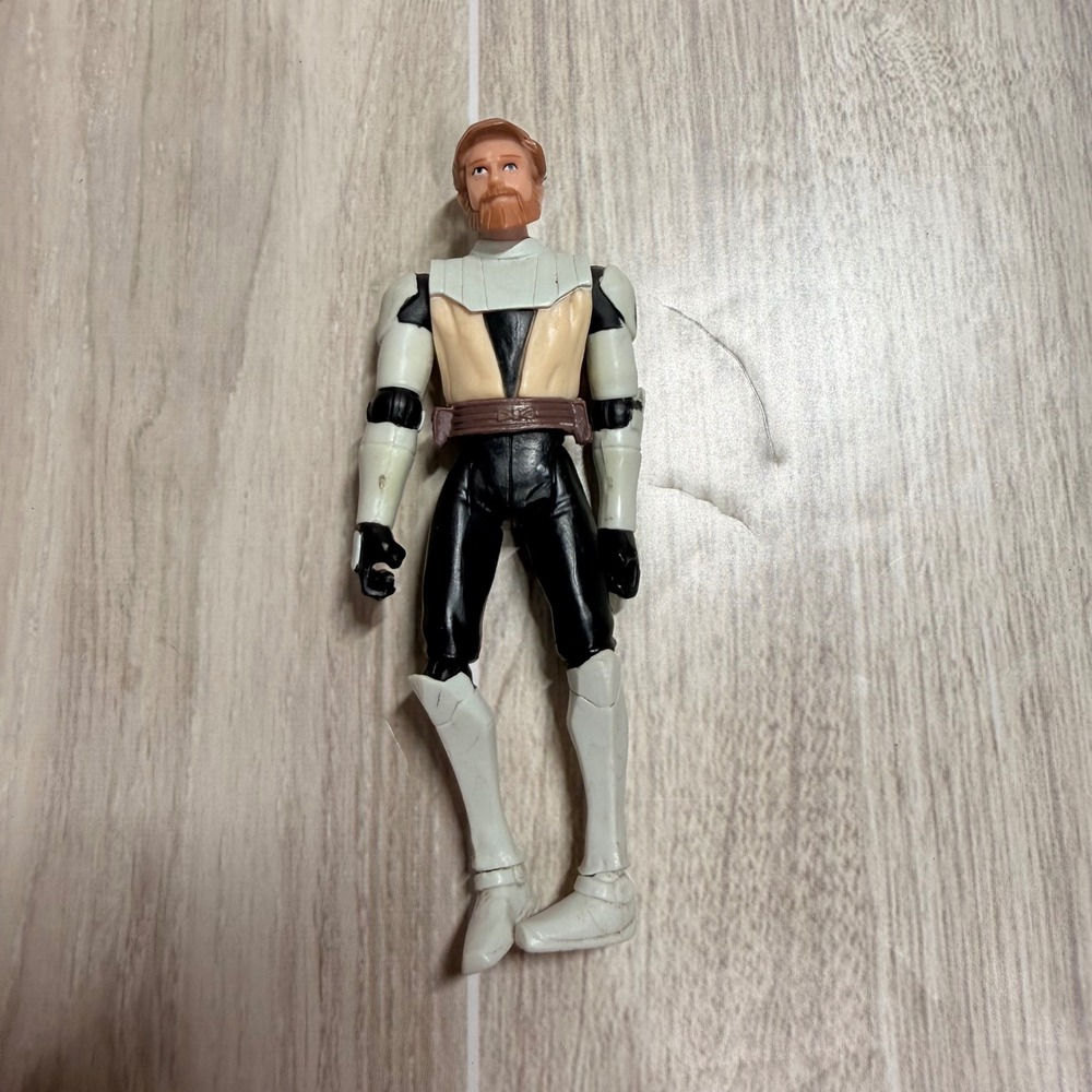 Star Wars Clone Wars Obi-Wan Kenobi Action Figure General Armor Jedi Master